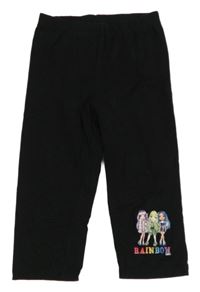 Čierne capri legíny s Rainbow