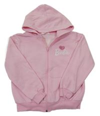 Ružová prepínaci mikina so srdcem a Kapucí - Barbie H&M
