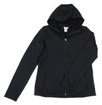 Čierna športová prepínaci mikina s kapucňou H&M