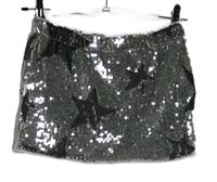 Dámska strieborná flitrová minisukňa so všitými kraťasy Shein