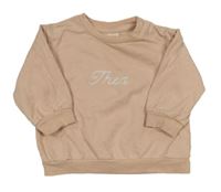 Svetloružová mikina s nápisom H&M