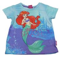 Modro-fialové tričko s Ariel Disney 