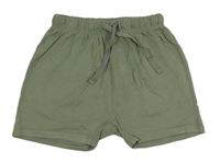 Khaki bavlnené kraťasy H&M