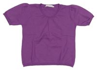 Fialové pletené tričko 