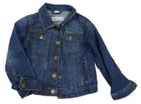 Tmavomodrá riflová bunda 