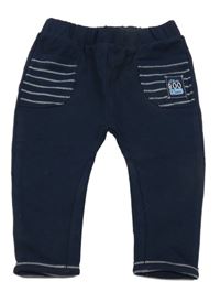 Tmavomodré tepláky s vreckami S. Oliver