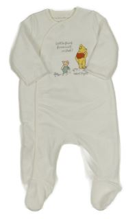 Bílý fleecový overal s Púem Disney