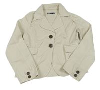 Béžové plátenné sako Zara