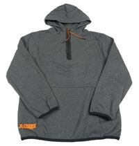 Tmavosivá mikina s kapucňou bpc