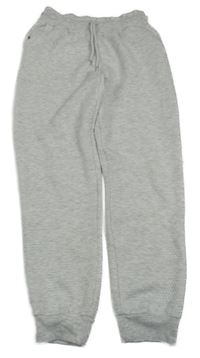 Světlešedé strukturované tepláky Primark