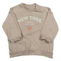 Svetloružová mikina s nápisom H&M