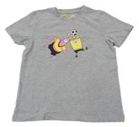 Sivé futbalové tričko so Spongebobem - Borussia Dortmund