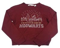 Vínový crop sveter s Harry Potterem zn. H&M