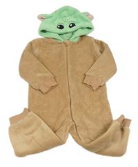 Béžovo-zelená chlupatá kombinéza s kapucí - Star Wars Primark