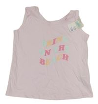 Světlerůžový top s nápisem Primark