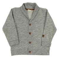 Sivá melírovaná prepínaci mikina H&M