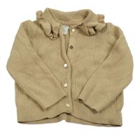 Béžový prepínaci sveter s golierom H&M