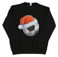 Čierna mikina s vánočním loptou Awdis