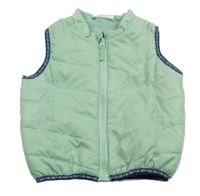 Svetlozelená šušťáková zateplená vesta Ergee