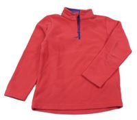 Ružová funkčná fleecová mikina Oxylane