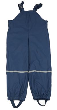 Tmavomodré nepromokavé laclové kalhoty Lupilu