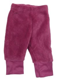 Růžové chlupaté kalhoty Ergee