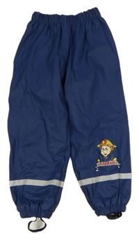 Tmavomodré nepromokavé podšité nohavice so Samem