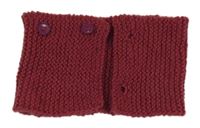 Malinový pletený nákrčník