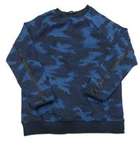 Tmavomodro-modrá army mikina s klokankou George