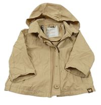 Béžová šušťáková parka s kapucňou Topomini