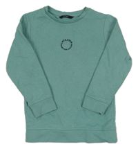 Zelenošedá mikina s nápisom George