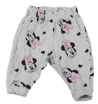 Sivé melírované tepláky s Minnií Disney