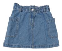 Modrá rifľová cargo sukňa Matalan