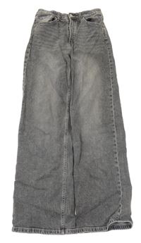 Šedé široké rifle H&M