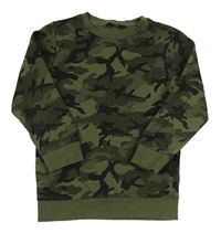 Kaki-čierna army mikina George