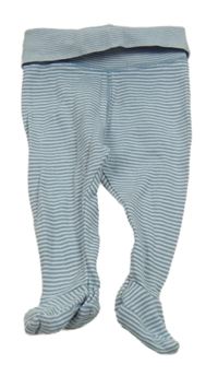 Modro-bílé pruhované polodupky H&M