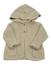 Béžový prepínaci sveter s kapucňou M&S