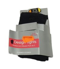 Nové - čierne pančuchy s mašličkami St. Bernard