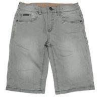 Šedé teplákové riflové kraťasy C&A