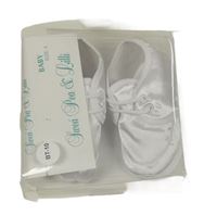 Nové - biele saténové cápačky Sweá Pea&Lilli vel. 17,5-20