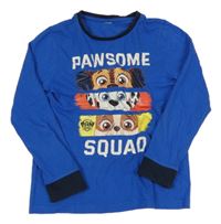 Cobaltově modro-tmavomodré pyžamové triko s PAW PATROL