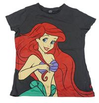 Šedé tričko s Ariel Disney