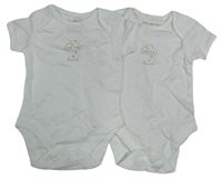2x bílé body s mrakem