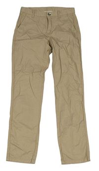 Béžové plátěné chino kalhoty H&M