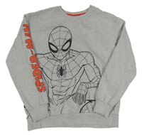 Sivá melírovaná mikina so Spidermanem Marvel