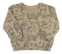 Piesková á mikina s dinosaurami zn. Primark