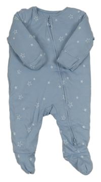 Modrý zateplený overal s hvězdami Primark