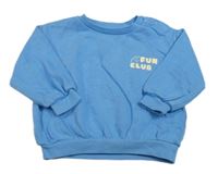 Modrá mikina s nápisom M&S