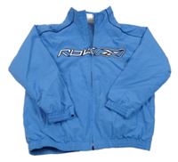 Modrá šusťáková sportovní bunda s logem Reebok