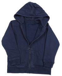 Tmavomodrá prepínaci mikina s kapucňou George